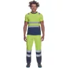 MONZON Hi-Vis póló sárga-navy M