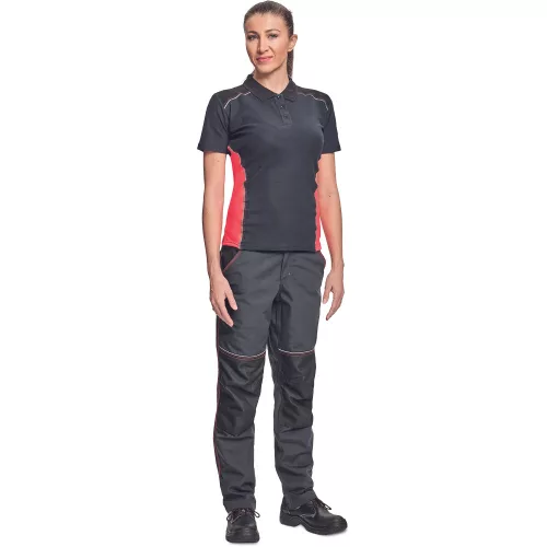 KNOXFIELD LADY galléros póló ant/piros S