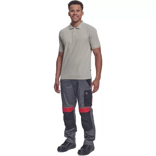 NOYO ESD tenisz póló szürke L