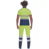 CADIZ HV galléros póló sárga/navy XL
