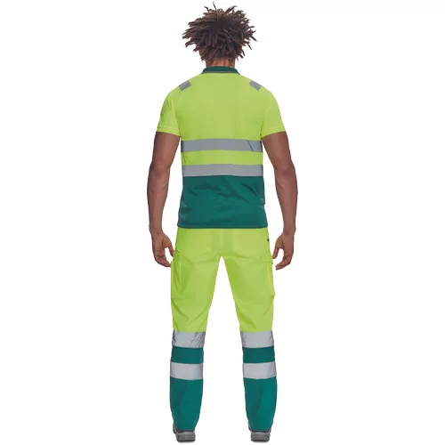 CADIZ HV galléros póló sárga/zöld 5XL