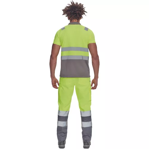 CADIZ HV galléros póló sárga/szürke 5XL