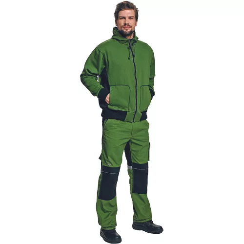 STANMORE kapucnis kardigán zöld - XL