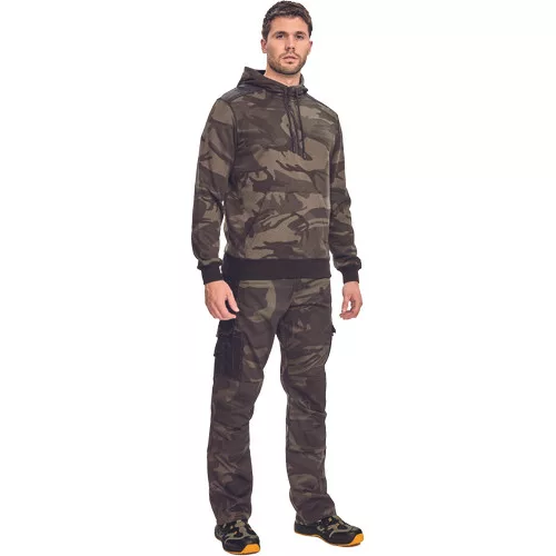 CRAMBE HOODIE terepmintás zöld 3XL