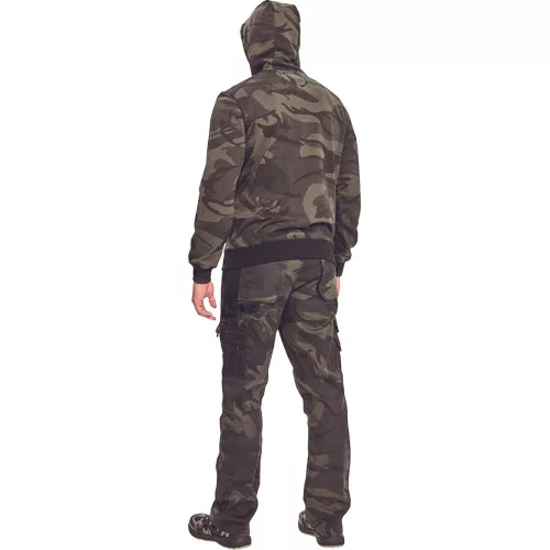 CRAMBE HOODIE terepmintás zöld 3XL