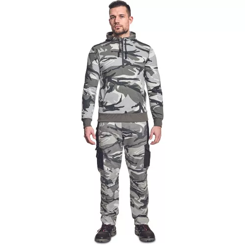 CRAMBE HOODIE terepmintás szürke XS