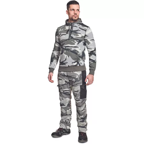 CRAMBE HOODIE terepmintás szürke XS
