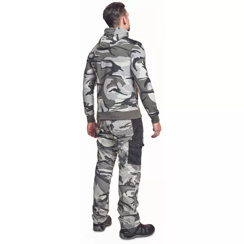 CRAMBE HOODIE terepmintás szürke XS