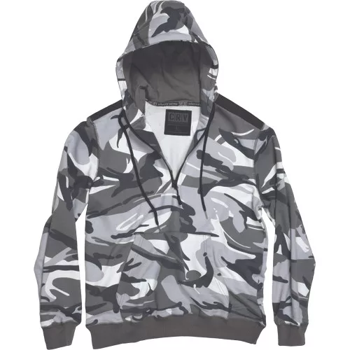 CRAMBE HOODIE terepmintás szürke XS