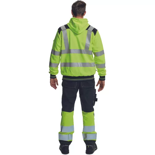 KNOXFIELD HVPS kapuc.pulóver sárga S