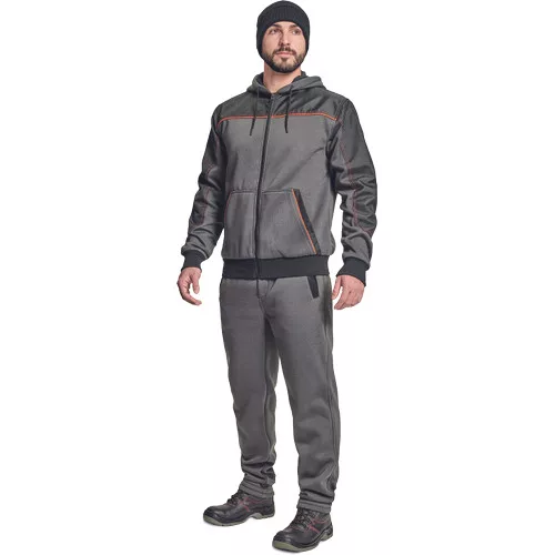 CREMORNE kapucnis kardigán szürke 3XL