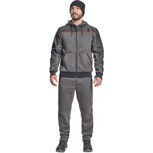 CREMORNE kapucnis kardigán szürke 3XL