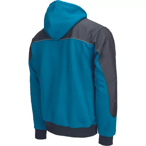 CREMORNE kapucnis kardigán petrol kék L