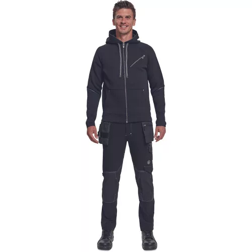 NEURUM kapucnis kardigán fekete XS