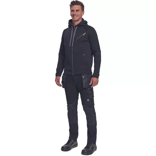 NEURUM kapucnis kardigán fekete S