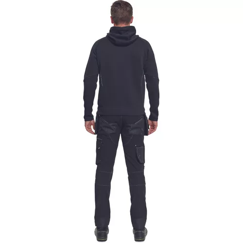 NEURUM kapucnis kardigán fekete S