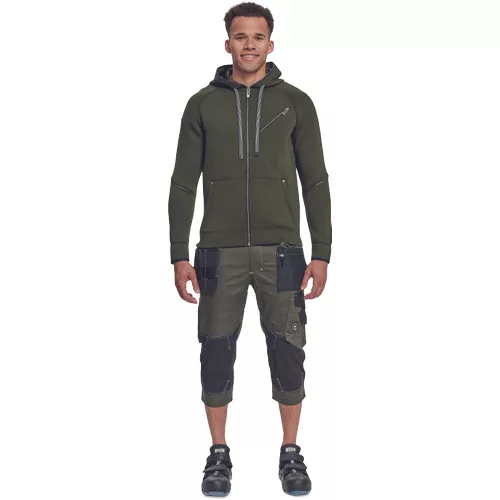 NEURUM kapucnis kardigán söt.olajzöld L