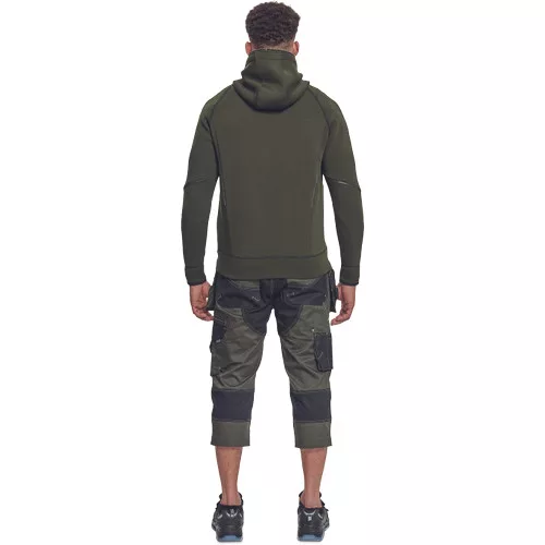 NEURUM kapucnis kardigán s.olajzöld 4XL