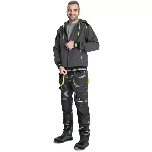 SHELDON kapucnis kardigán antracit 2XL