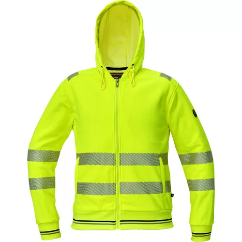 SHELDON HV kapucnis kardigán sárga 3XL