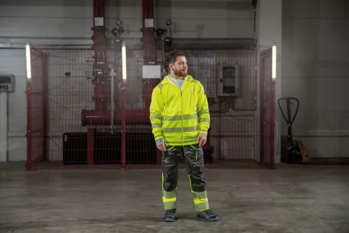 SHELDON HV kapucnis kardigán sárga 3XL