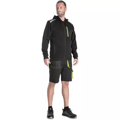 EMERTON STR kapucnis kardigán sárga 2XL