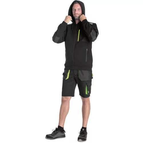 EMERTON STR kapucnis kardigán sárga 3XL