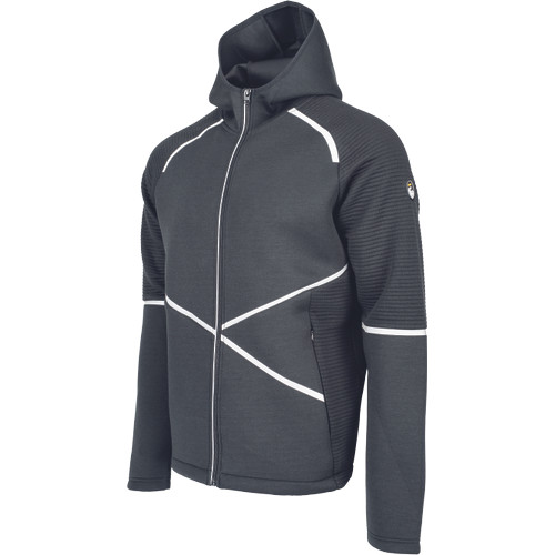 L-SURE CRAIG kapucnis kardigán fekete XL