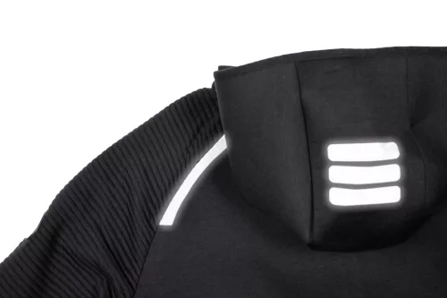 L-SURE CRAIG kapucnis kardigá fekete 4XL