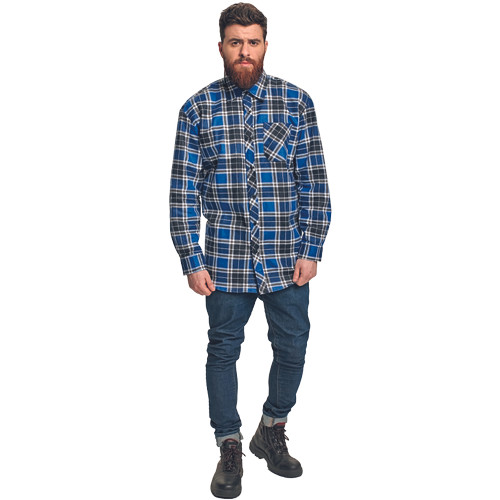 SATURN flanelinget kék 2XL