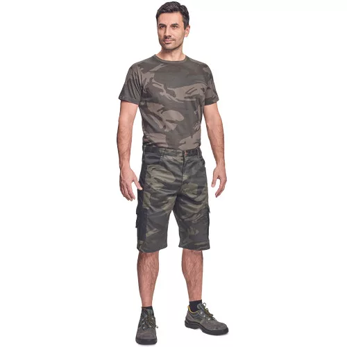 CRAMBE rövidnadrág terepmintás zöld M