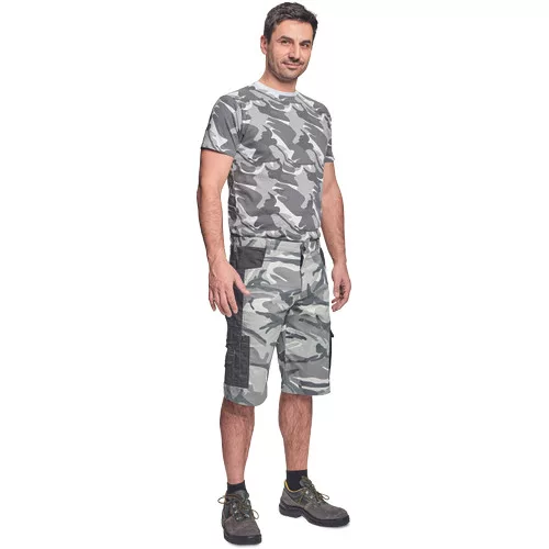 CRAMBE rövidnadrág terepmintás szürke S