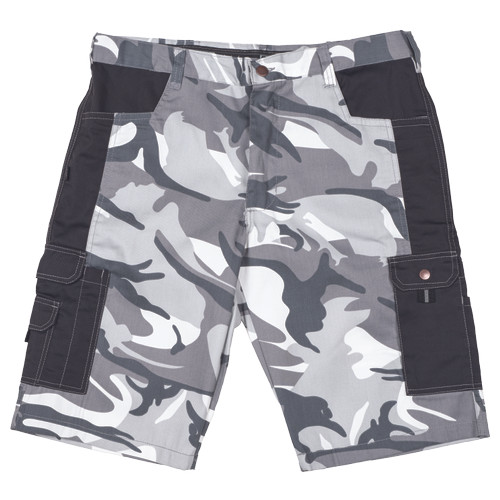 CRAMBE rövidnadrág terepmintás szürke S