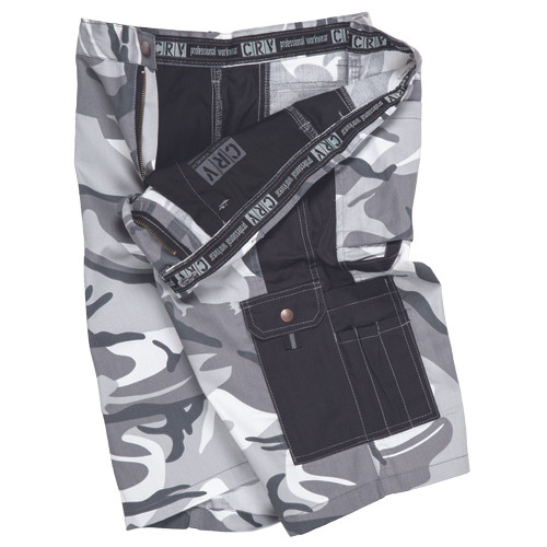 CRAMBE rövidnadrág terepmintás szürke S