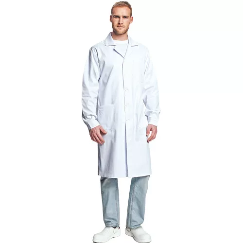 FERN hosszúujjú férfi köpeny fehér 46