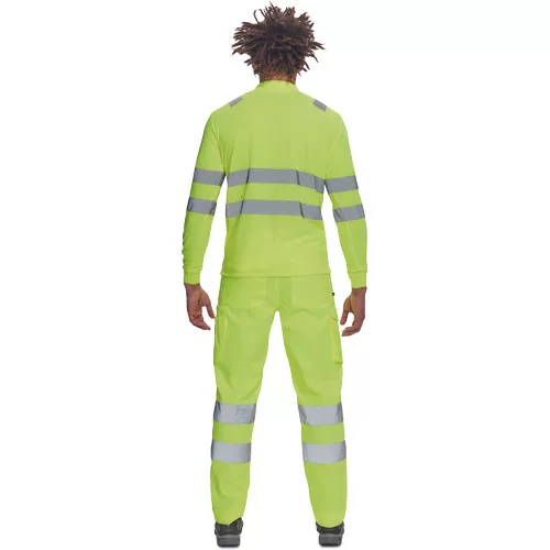 LUGO HV póló hosszú ujjú sárga 4XL