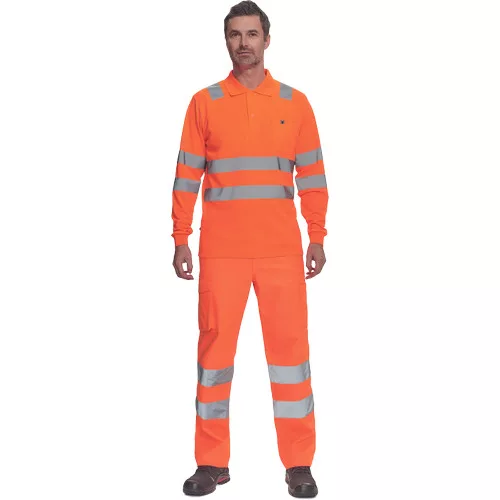 LUGO HV póló hosszú ujj narancssárga 3XL