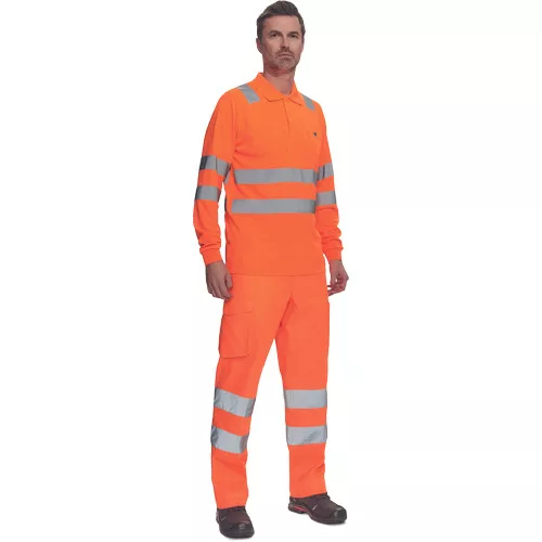 LUGO HV póló hosszú ujj narancssárga 3XL