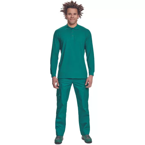 SANGU póló hosszú ujjú sötétzöld M