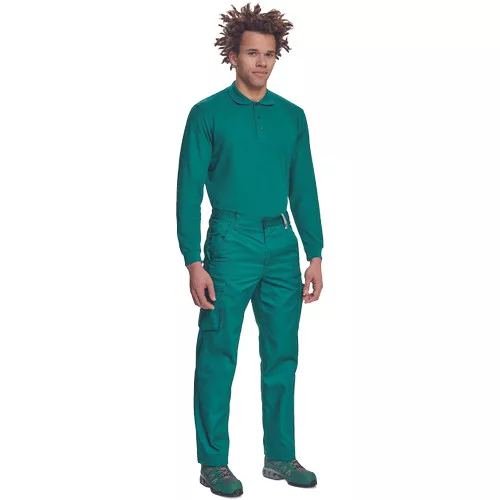 SANGU póló hosszú ujjú sötétzöld L