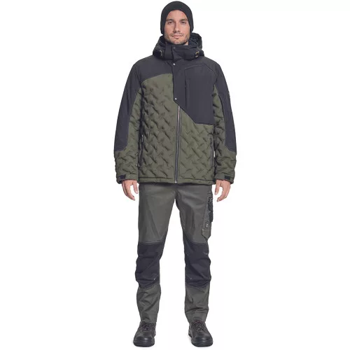 NEURUM télikabát sötét olajzöld 3XL