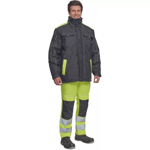 MAX VIVO télikabát fekete/sárga S