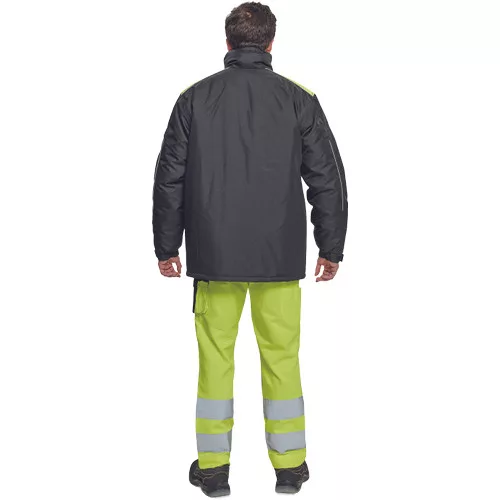 MAX VIVO télikabát fekete/sárga 4XL