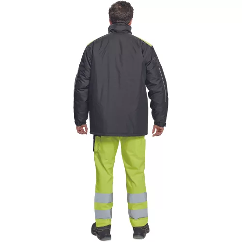 MAX VIVO télikabát fekete/sárga 4XL