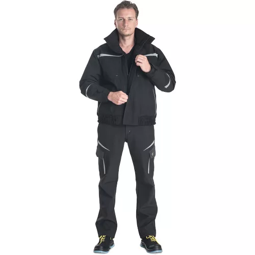 EMERTON STR téli pilóta dzseki fekete4XL