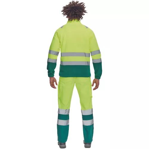 SEVILLA HV polár pulóver sárga/zöld 3XL