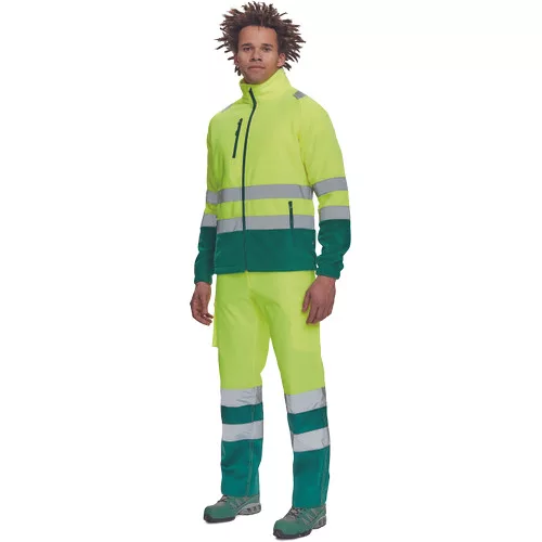 SEVILLA HV polár pulóver sárga/zöld 3XL