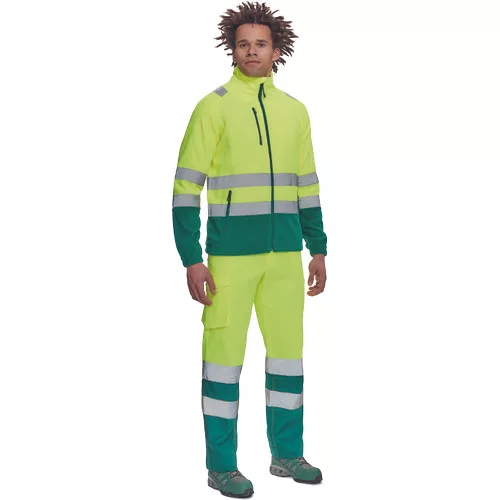 SEVILLA HV polár pulóver sárga/zöld 3XL