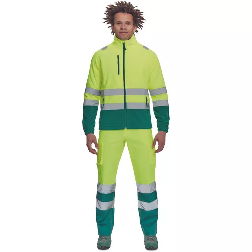 SEVILLA HV polár pulóver sárga/zöld 3XL