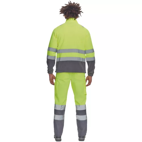 SEVILLA HV polár pulóver sárga/szürke L